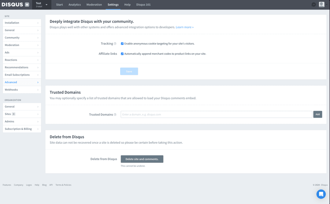 Add trusted domains