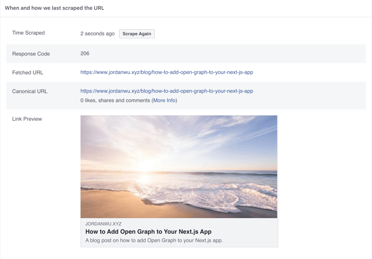 Sharing Debugger Example