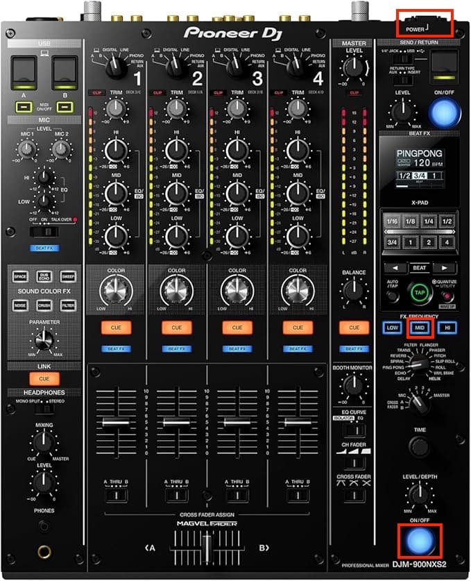 How to enter Update mode on DJM-900NXS2