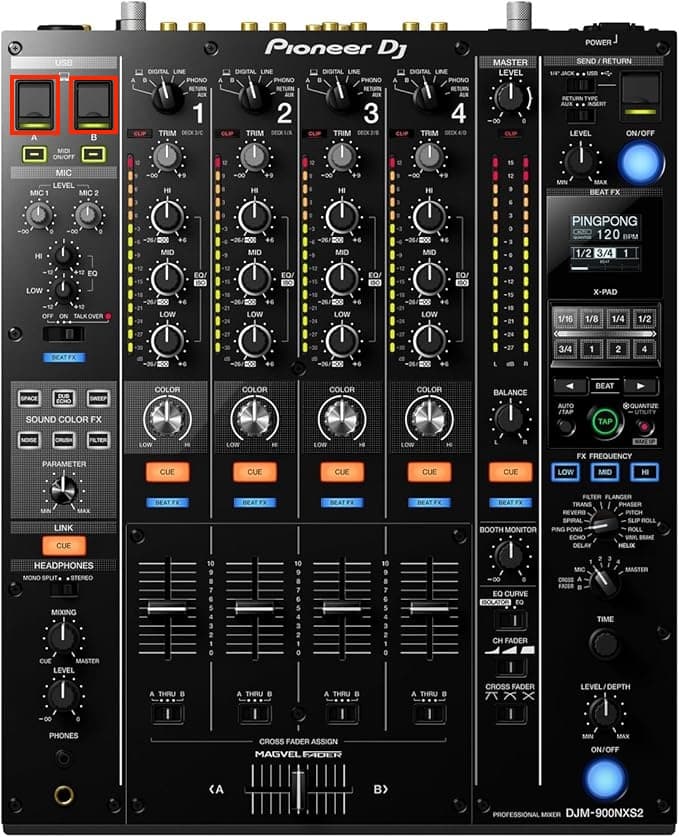 USB port on DJM-900NXS2